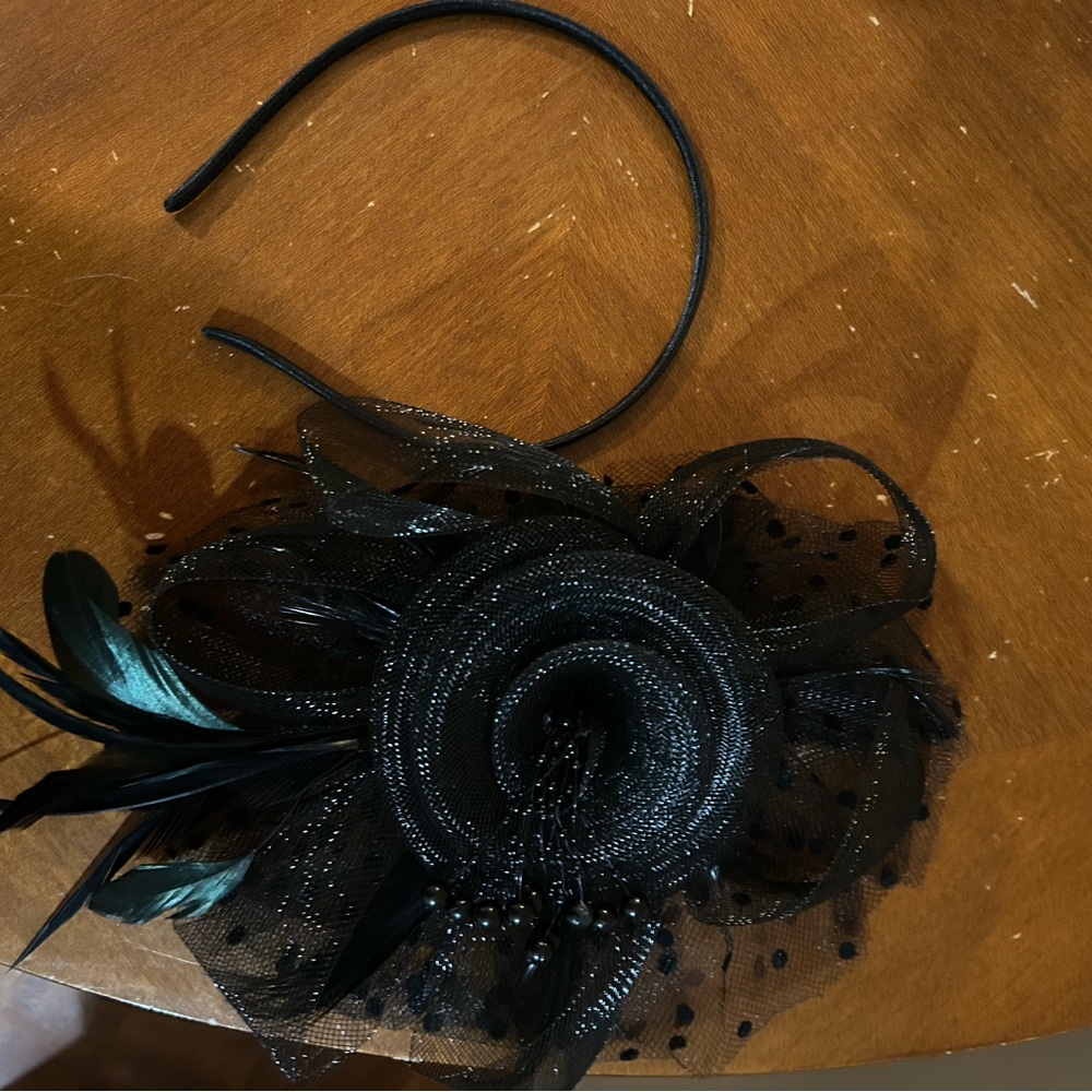 Elegant Black Fascinator Headband